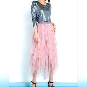 Asymmetrical Hem Skirt